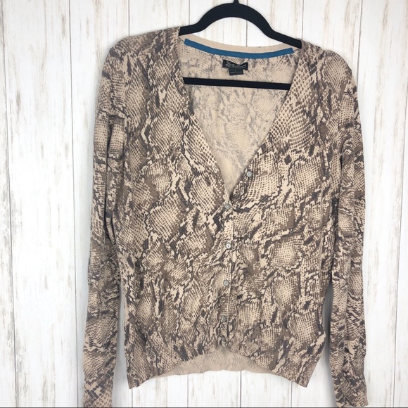 Lucky Brand Sweaters - Lucky brand snake print cardigan size large